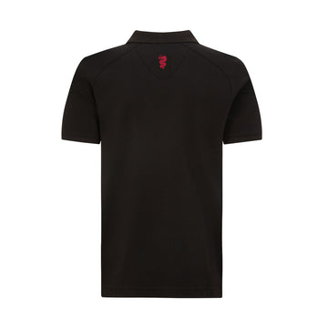 ALFA ROMEO MENS POLO CLASSIC BLACK